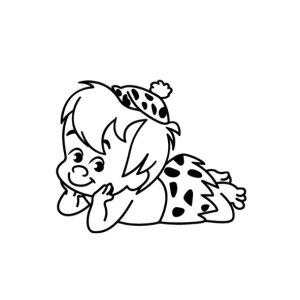 Nalepka za avto – Ležeči otrok